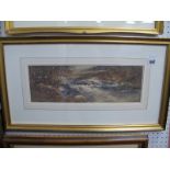 John Gutteridge Sykes (Sheffield Artist) 'The Valley Stream', watercolour, signed lower left 13.5