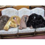 Four Coney Fur Jackets, in various colours. (4)