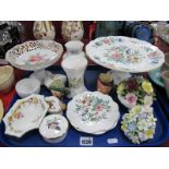 Aynsley 'Pembroke' Cake stand, Coalport, Doulton, Wedgwood, etc:- One Tray