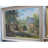 Louis Jennings (Sheffield Artist) 'Country House Entrance', oil on canvas, signed lower right, 39.