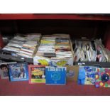 45 RPM Records, various genres, many 1970's and 80's, many in sleeves:- Three Boxes