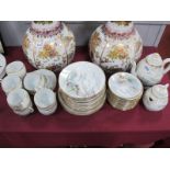 A Japanese Eggshell Thirty Eight Piece Coffee Service, hand painted with exotic birds, to include