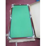 Child's Folding Snooker Table, with balls and accessories.