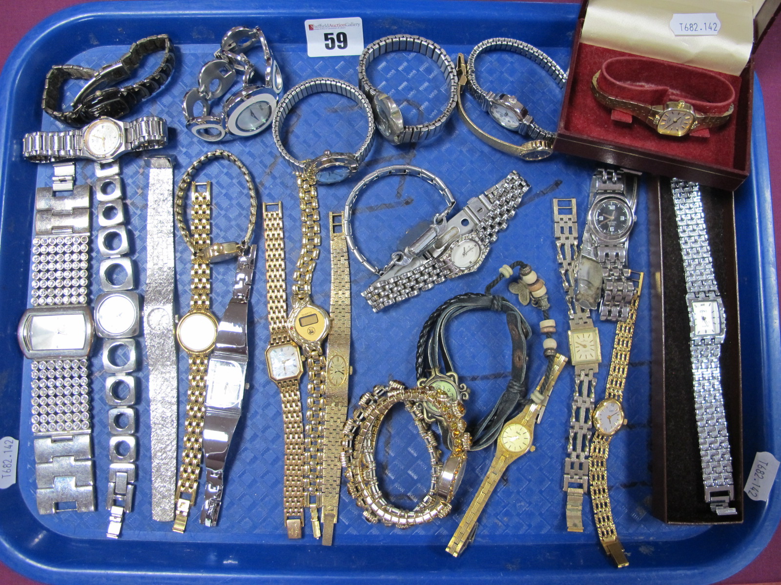 A Mixed Lot of Assorted Ladies Wristwatches, including Rotary, Pulsar, Limit, Suzi B, Seiko etc :-