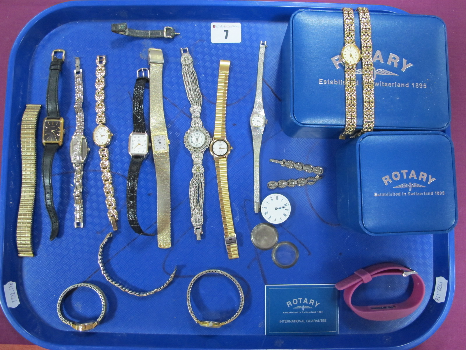 Rotary, Sekonda and Other Assorted Ladies Wristwatches :- One Tray