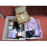 Jewellery Box, small jewellery boxes (all empty), fabric pouches etc :- Two Boxes