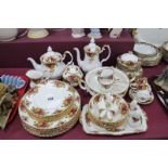 Royal Albert 'Old Country Roses' First Quality Dinner Ware, of thirty three pieces, including teapot