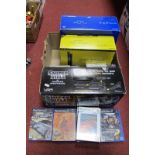 PS2 Boxed Consoles, eleven boxed games, VGA Sniper Rifle and Arcade Shotgun.