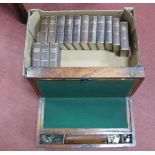 XIX Century Bound Mahogany Writing Box, Dickens Works, by Odhams Press.