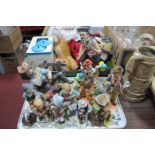 David Grossman, Norman Rockwell, Capodimonte, Leonardo and other figurines:- One Tray