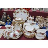 Royal Albert 'Old Country Roses' Dinner Ware, of fifty one pieces, first quality; together with
