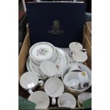 Worcester Herbs Cake Plate, (boxed), Portmeirion 'Botanic Garden' and Worcester 'Evesham' oven to