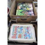The Beano Comics, late 1980's - early 90's, approx. 80 issues; Judge Dredd 2000 AD Comics, approx.