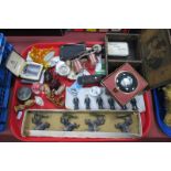 Lead Figures, Badges, Old Small Tins, Wade Whimsies etc.