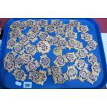 Early 1900's R.O.A.B. Enamel and Gilt Metal Medallions (approximately fifty):- One Tray