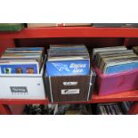 Records - 33rpm's, including Housemartins, Ian Dury, Eagles, Status Quo, mixed genres:- Three Boxes