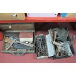 Tools: Sacason, Willey of Leeds spanners, drill bits, jack, etc:- Three Boxes