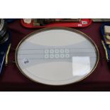 An Early 1900's W.M.F Oval Butler's Style Tray, with pierced brass gallery and period designed