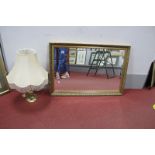 Rectangular Bevelled Wall Mirror, in gilt frame, 66 x 96cm overall.