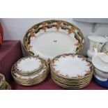 Royal Doulton 'Laburnum' Dinner Plates, (26).