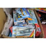 A Quantity of Plastic Model Military Aircraft Kits, by assorted manufacturers, kits are either