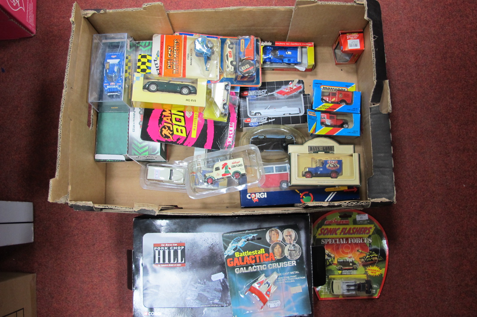 A Quantity of Diecast Model Vehicles, by Corgi, Majorette, Ertl and other including Corgi #CS90023