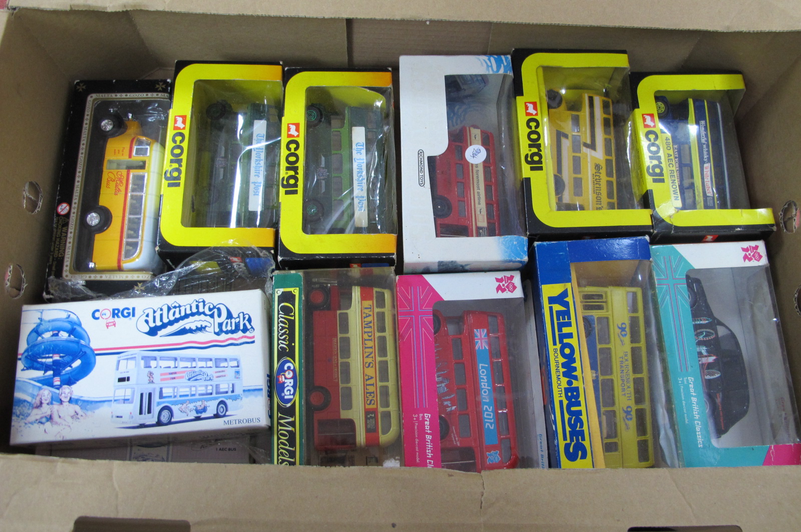 Twelve Various Buses by Corgi and Others, all boxed.