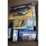 A Quantity of Plastic Model Military Aircraft Kits, by assorted manufacturers, kits are either