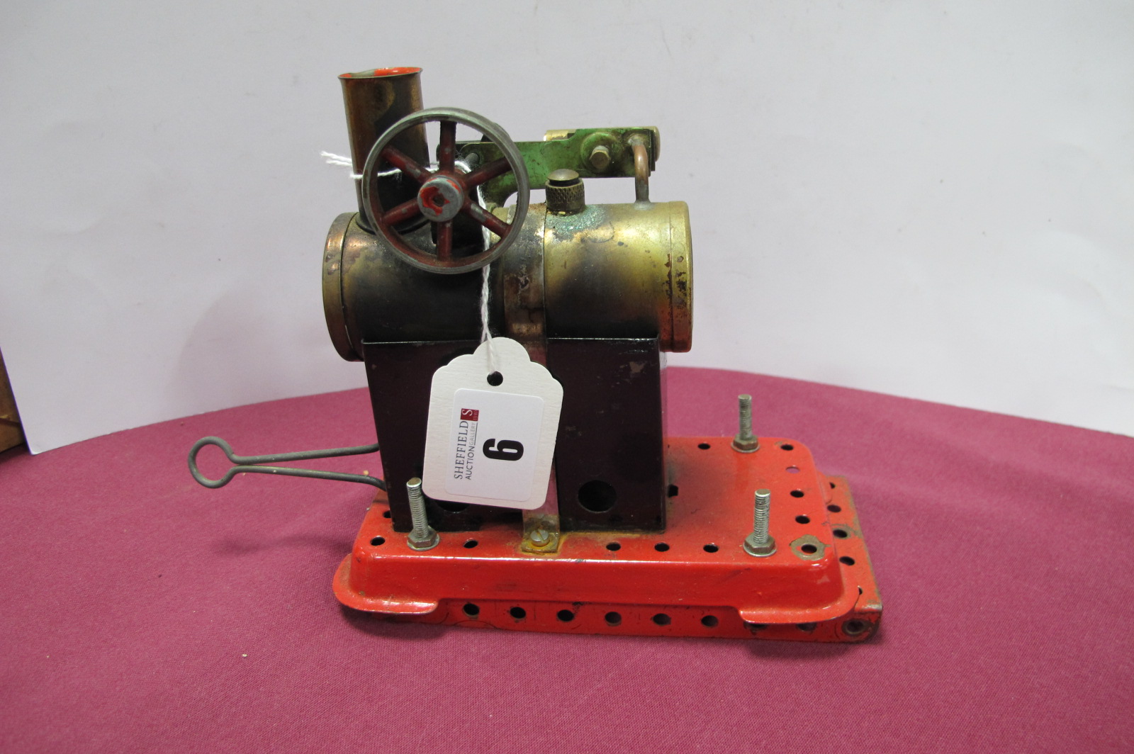 Mamod MMI Station Steam Engine, with burner, well used.