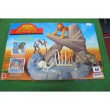 The Lion King Pride Rock Playset, by Mattel (circa 1994) figures not included, boxed.