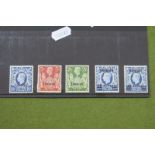 GB King George VI 1949 High Values, SG 273 - 275, overprinted Tangier umm and 10/- ultramarine