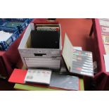A Box Containing Ten Stamp Albums, including 'The Commonwealth Collection of FDC's, other FDC's,