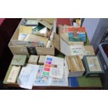 A Carton of British Commonwealth and World Stamps, in packets, envelopes, tin and small boxes,