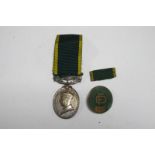 A George VI Boxed Territorial Efficiency Medal to 4742987 Cpl L. Castle, Yorks and Lancs Regiment,