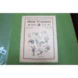 Tottenham Hotspur 1933-4 Programme v. Sheffield Wednesday, dated April 28th 1934, four page issue.