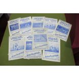 Sheffield Wednesday 1950-51 Programmes, v. Arsenal (score on face), Bolton, Chelsea/Manchester