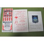 1945-6 Sheffield United v. Huddersfield Town Programme, dated 7th January 1946 (tear, pin hole).