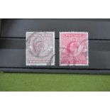 GB King Edward VII 2/6d and 5/-, good to fine used.