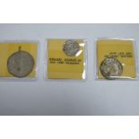 Old English Hammered Coins, to include Shilling - Philip and Mary? poor - lacking most detail,