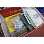A Large Box Containing Quantity of Mint and Used Stamps, from around the World in albums, envelopes,