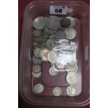 A Collection of Great Britain Pre-1947 Circulated Silver Coins, assorted denominations, including