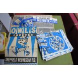 Sheffield Wednesday 1966 Memorabilia, to include Owls Forever linen towel, Coloroll paper bag, Daily