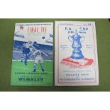 1951 F.A. Cup Final Programme. Blackpool v. Newcastle, together with Hillsborough Semi. (2)