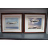 Two Framed Photographs of BAE Nimrod, including 'Missile Firing'.