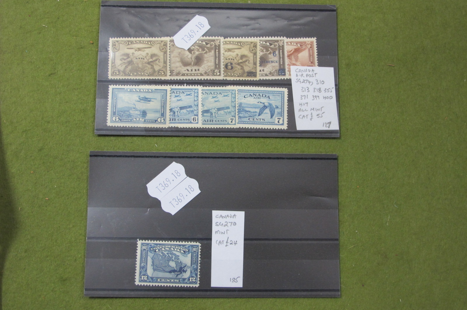 Canada 1927 12 Cents Blue, SG 170 mint and a small collection of Air Post including SG 274, 310,
