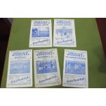 Sheffield Wednesday 1949-50 Programmes, v. Leeds United, Tottenham, Barnsley, Bradford Park