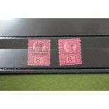 GB Queen Victoria 6d SG 208, mint and SG 066 Govt Parcels overprinted specimen, rare, no dot