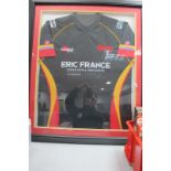 Dewsbury Rams Samurai Rugby League Shirt Sponsored by Eric France Scrap Metal Merchants, the mount