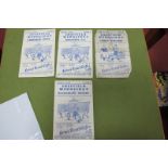 Sheffield Wednesday 1948-9 Programmes, v. Leeds United (grubby), Blackburn, Bradford Park Avenue,