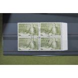 Australia 1963-65. SG 357 marginal block of four VFV.